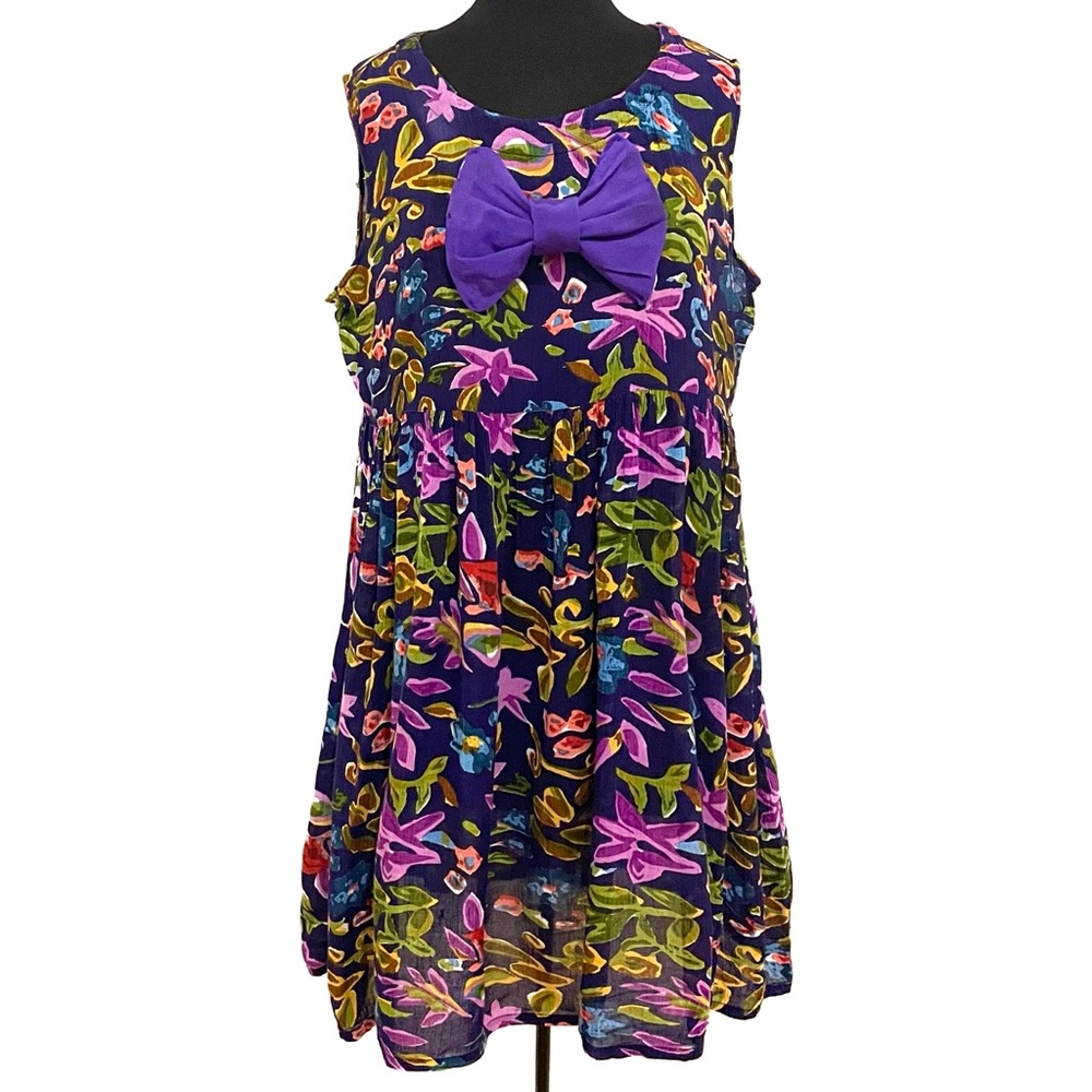 Vintage Babydoll Dress with Big Bow